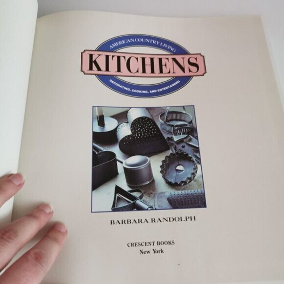 1992 American Country Living Kitchens Hardcover Book White Retro Decor Style - Picture 2 of 6